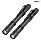 Fillipo LED Pen Flashlights, Lightweight, Mini, Waterproof Pocket Flashlight with Clip